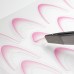 Стикер за нокти French/Ombre/French smile line Омбре дизайн Light pink SD-1930